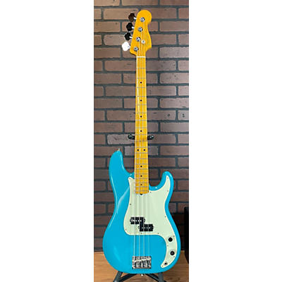 Fender Used 2021 Fender American Professional II Precision Bass MIAMI BLUE Electric Bass Guitar