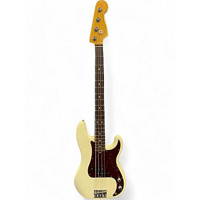 Used 2021 Fender American Professional II Precision Bass Olympic White Electric Bass Guitar