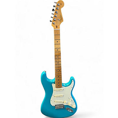 Fender Used 2021 Fender American Professional II Stratocaster BLUE Solid Body Electric Guitar