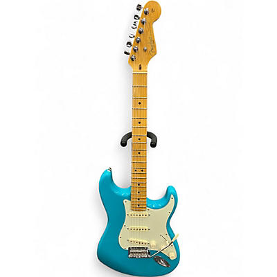 Used 2021 Fender American Professional II Stratocaster Blue Solid Body Electric Guitar