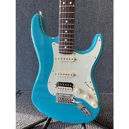 Fender Used 2021 Fender American Professional II Stratocaster Miami Blue Solid Body Electric Guitar Miami Blue