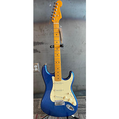 Fender Used 2021 Fender American Ultra Stratocaster Cobra Blue Solid Body Electric Guitar