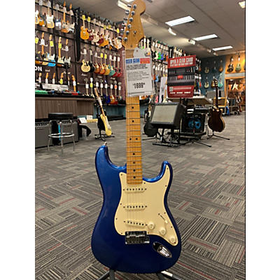 Fender Used 2021 Fender American Ultra Stratocaster Cobra Blue Solid Body Electric Guitar