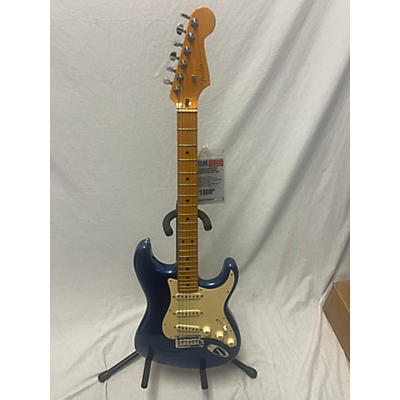 Fender Used 2021 Fender American Ultra Stratocaster Cobra Blue Solid Body Electric Guitar