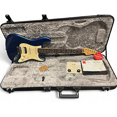 Used 2021 Fender American Ultra Stratocaster HSS Cobra Blue Solid Body Electric Guitar