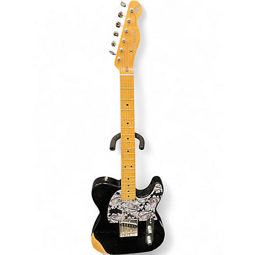 Used 2021 Fender Brad Paisley Esquire Silver Sparkle Solid Body Electric Guitar Silver Sparkle