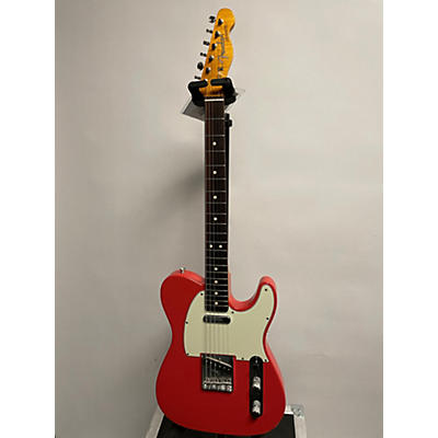 Fender Used 2021 Fender CUSTOM SHOP LTD ED 1963 NOS TELECASTER Fiesta Red Solid Body Electric Guitar