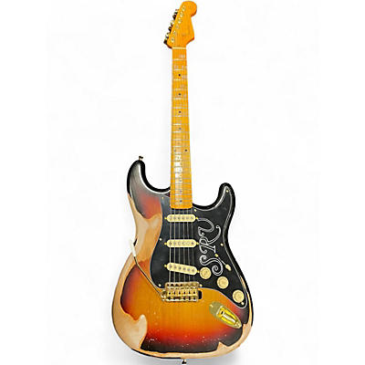 Used 2021 Fender Custom Shop 59 Stratocaster Relic 3 Tone Sunburst Solid Body Electric Guitar