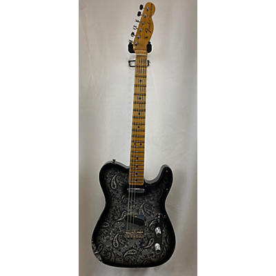 Used 2021 Fender Custom Shop Ltd 68' Telecaster Relic Black Paisley Solid Body Electric Guitar