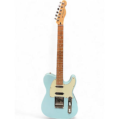 Used 2021 Fender Deluxe Nashville Telecaster Daphne Blue Solid Body Electric Guitar