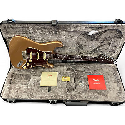 Used 2021 Fender Fender Limited American Professional II Stratocaster® Firemist Gold, Full Rosewood Neck Firemist Gold Solid Body Electric Guitar