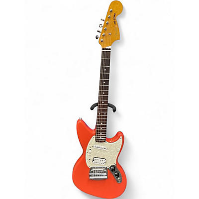 Used 2021 Fender Jagstang Fiesta Red Solid Body Electric Guitar