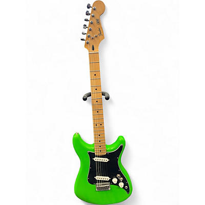Used 2021 Fender LEAD II Neon Green Solid Body Electric Guitar