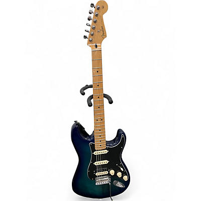 Used 2021 Fender LIMITED EDITION PLAYER STRAT HSS PLUS TOP Blue Burst Solid Body Electric Guitar
