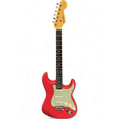Used 2021 Fender LTD ED 62/63 JOURNEYMAN RELIC STRATOCASTER AGED FIESTA RED Solid Body Electric Guitar