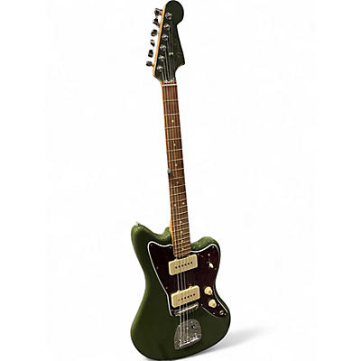Used 2021 Fender Limited Edition Classic Player Jazzmaster Olive Green 2021 Olive Green Solid Body Electric Guitar