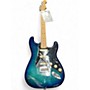 Used 2021 Fender Limited Edition Player Stratocaster HSS Plus Top Blue Burst Solid Body Electric Guitar Blue Burst