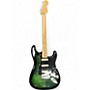Used 2021 Fender Limited Edition Player Stratocaster Plus Top HSS Trans Green Solid Body Electric Guitar Trans Green