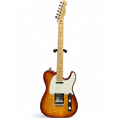Used 2021 Fender Limited Edition Player Telecaster Plus Top Sienna Sunburst Solid Body Electric Guitar