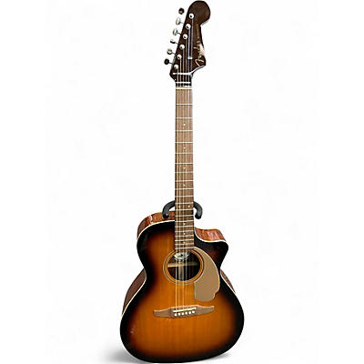 Used 2021 Fender Newporter Player Sunburst Acoustic Electric Guitar