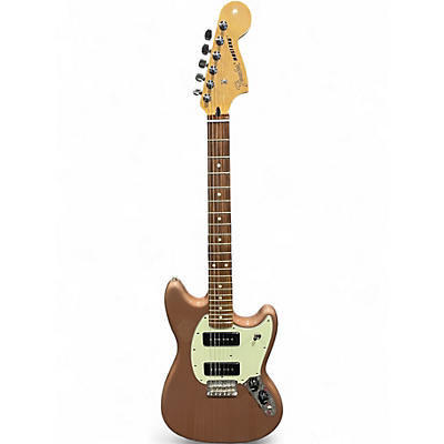 Used 2021 Fender PLAYER MUSTANG 90 Burgundy Mist Metallic Solid Body Electric Guitar