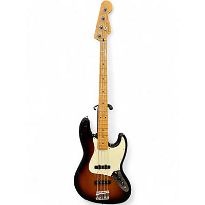 Used 2021 Fender Player Jazz Bass 3 Color Sunburst Electric Bass Guitar