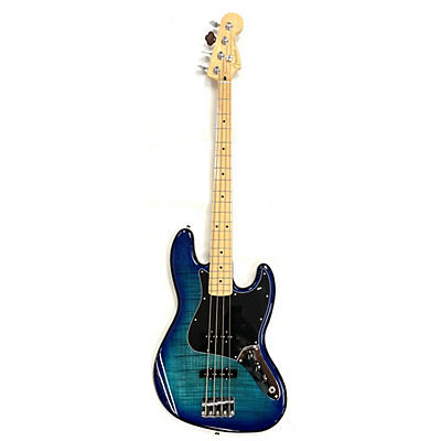 Fender Used 2021 Fender Player Plus Jazz Bass Plus Top Blue Burst Electric Bass Guitar