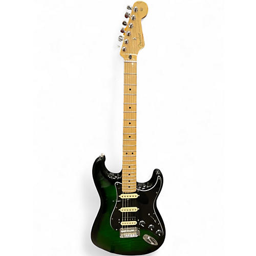 Used 2021 Fender Player Plus Stratocaster Plus Top HSS Greenburst Solid Body Electric Guitar Greenburst