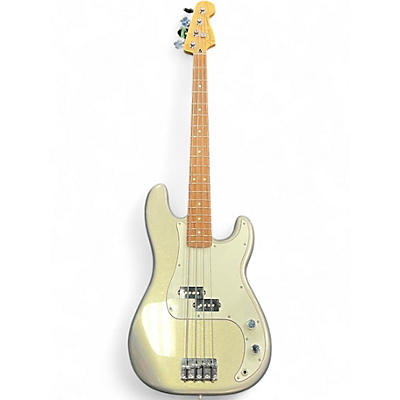 Used 2021 Fender Player Precision Bass Silver Sparkle Electric Bass Guitar