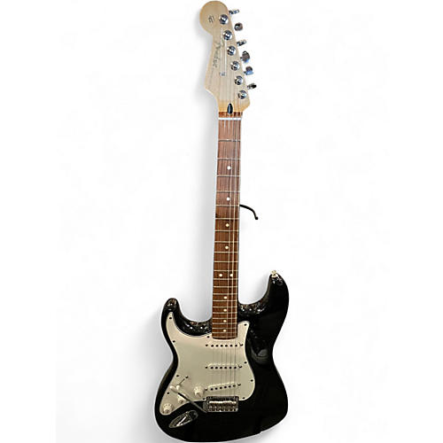 Used 2021 Fender Player Stratocaster Left Handed Black Solid Body Electric Guitar Black