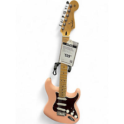 Used 2021 Fender Player Stratocaster Shell Pink Solid Body Electric Guitar