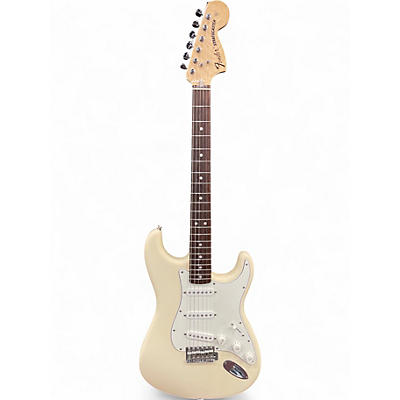 Used 2021 Fender Stratocaster Albert Hammond Jr. White Solid Body Electric Guitar