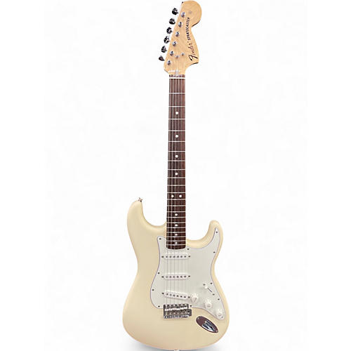 Used 2021 Fender Stratocaster Albert Hammond Jr. White Solid Body Electric Guitar White