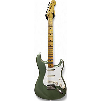Used 2021 Fender custom shop postmodern stratocaster journeyman relic Sage Green Metallic Solid Body Electric Guitar