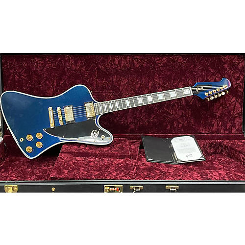 Gibson Used 2021 Gibson Firebird Custom B;LUE SPARKLE Solid Body Electric Guitar B;LUE SPARKLE