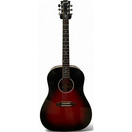 Gibson Used 2021 Gibson J-45 Acoustic-Electric Guitar Vermillion Burst Acoustic Electric Guitar Vermillion Burst