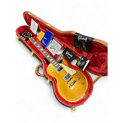 Used 2021 Gibson Les Paul Standard 1950S Neck Gold Top Solid Body Electric Guitar