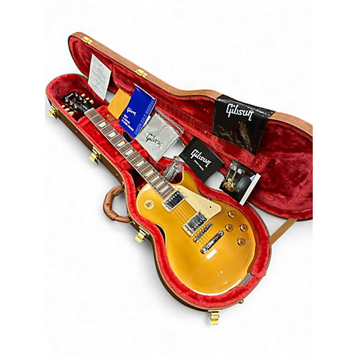 Used 2021 Gibson Les Paul Standard 1950S Neck Gold Top Solid Body Electric Guitar Gold Top