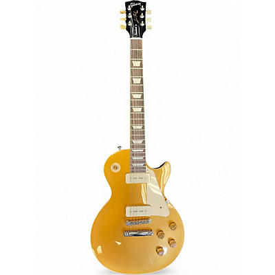 Used 2021 Gibson Les Paul Standard 1950S Neck P90S Gold Top Solid Body Electric Guitar