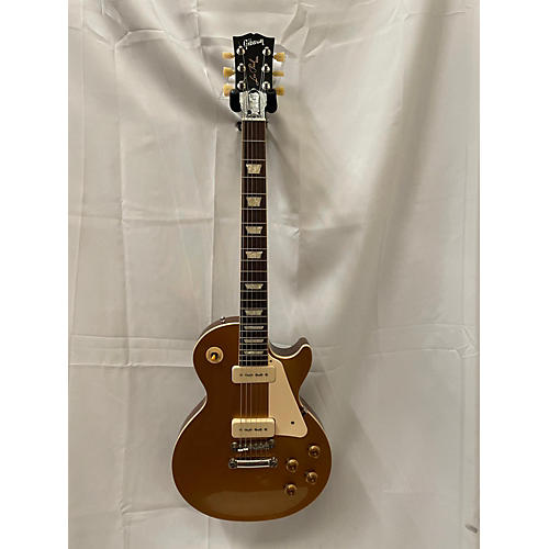 Gibson Used 2021 Gibson Les Paul Standard 50's P90s Gold Top Solid Body Electric Guitar Gold Top