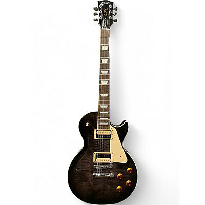 Used 2021 Gibson Les Paul Traditional Pro V Flame Top Ebony Burst Solid Body Electric Guitar