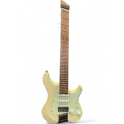 Used 2021 Goc REN HEADLESS RH6CPW Antique White Solid Body Electric Guitar
