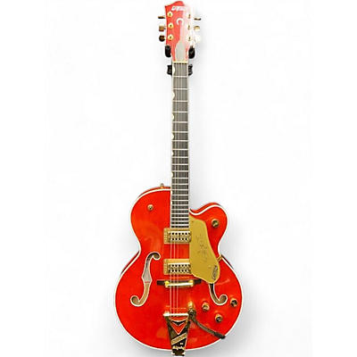 Used 2021 Gretsch Guitars G6120 Chet Atkins Signature Orange Hollow Body Electric Guitar