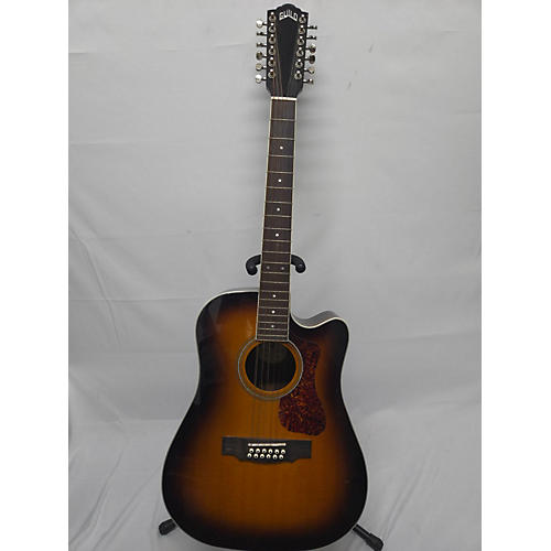 Guild Used 2021 Guild D-2612CE DELUXE Antique Burst 12 String Acoustic Guitar Antique Burst