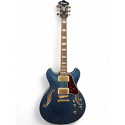 Used 2021 Ibanez AS73G Prussian Blue Hollow Body Electric Guitar