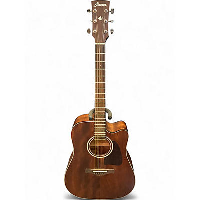 Used 2021 Ibanez AW5CE-OPN Mahogany Acoustic Guitar
