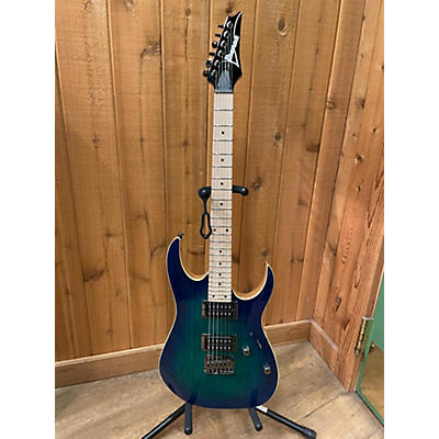 Ibanez Used 2021 Ibanez RG421AHM Blue Burst Solid Body Electric Guitar