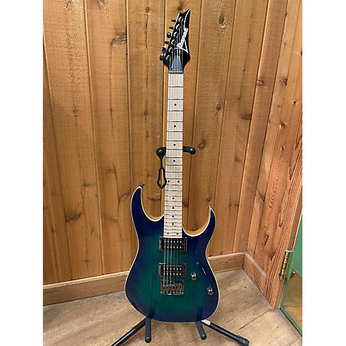 Ibanez Used 2021 Ibanez RG421AHM Blue Burst Solid Body Electric Guitar Blue Burst