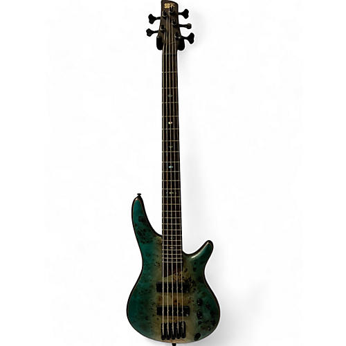 Ibanez Used 2021 Ibanez SR1605E 5 String CARIBBEAN SHORELINE FLAT Electric Bass Guitar CARIBBEAN SHORELINE FLAT