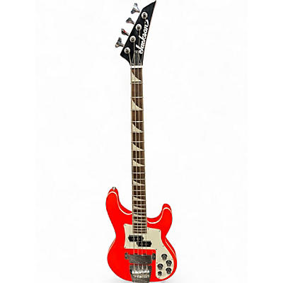 Used 2021 Jackson CBXNT ROCKET RED red  Electric Bass Guitar